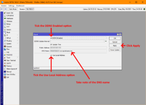 Mikrotik dynamic dns настройка